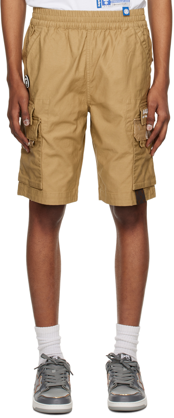 Aape By A Bathing Ape Logo-patch Cargo Shorts In Bgd