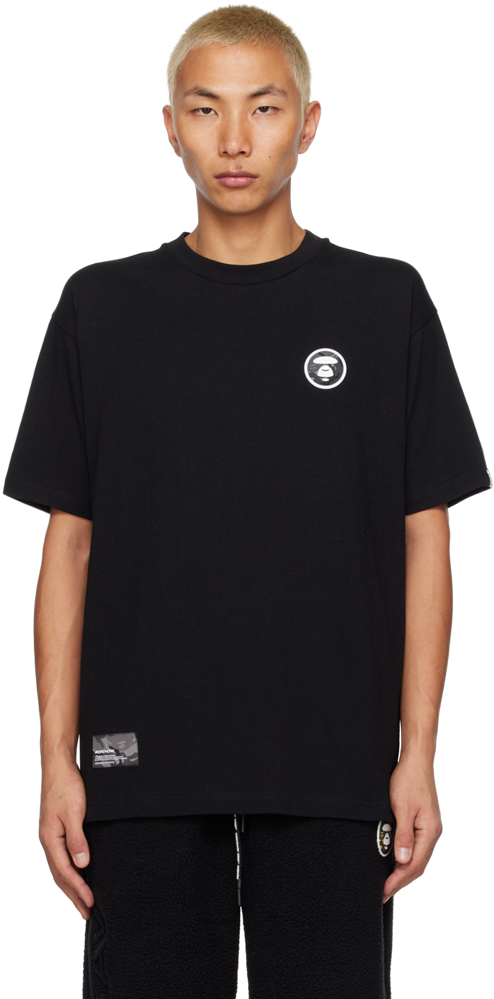 AAPE by A Bathing Ape Black Patch T-Shirt