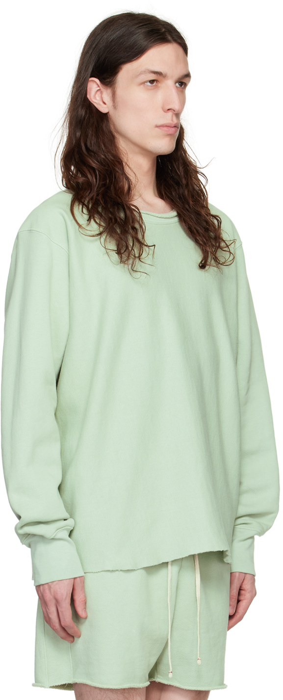 LES TIEN GREEN CREWNECK SWEATSHIRT 