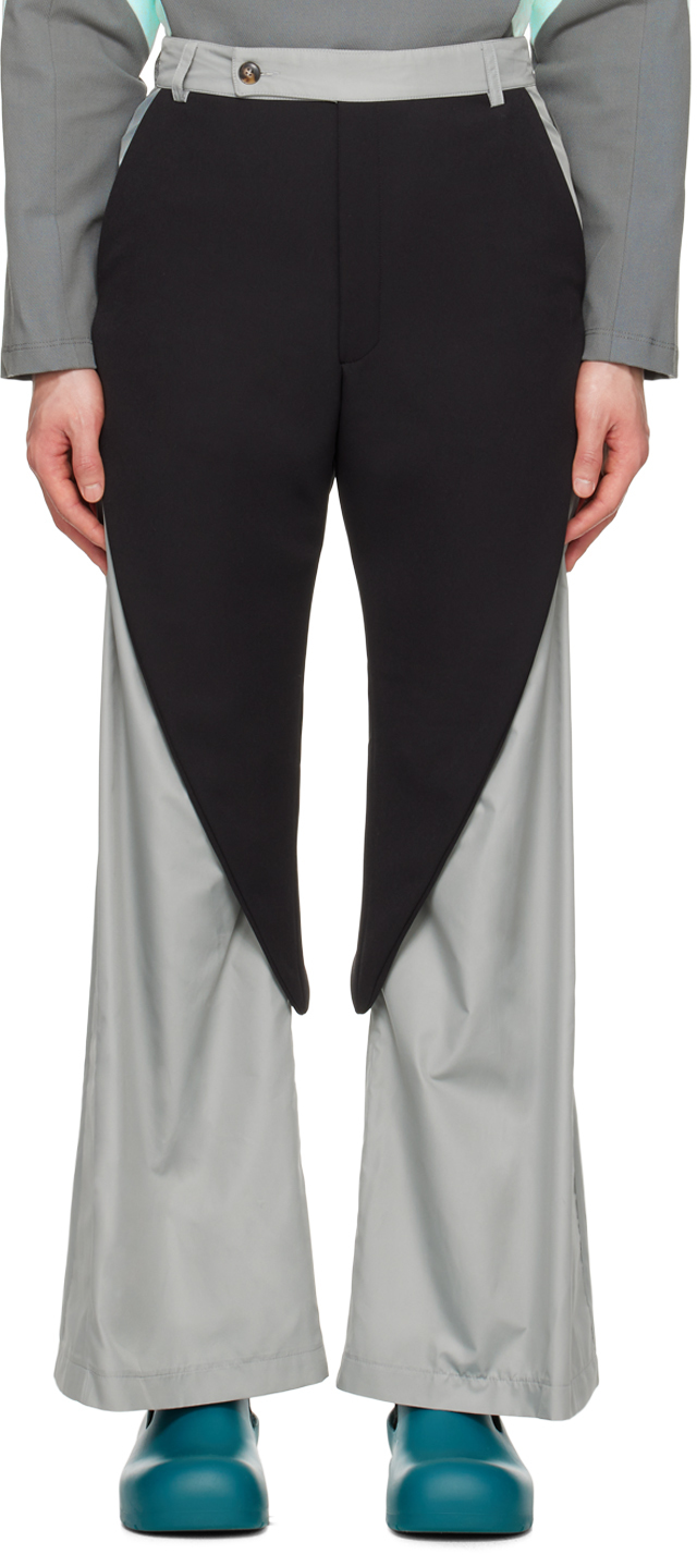 STRONGTHE: SSENSE Exclusive Black Layered Trousers | SSENSE Canada