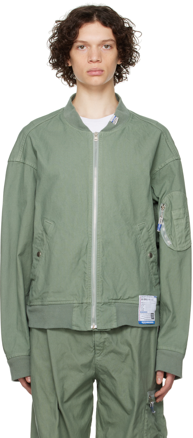 Green Military Bomber Jacket