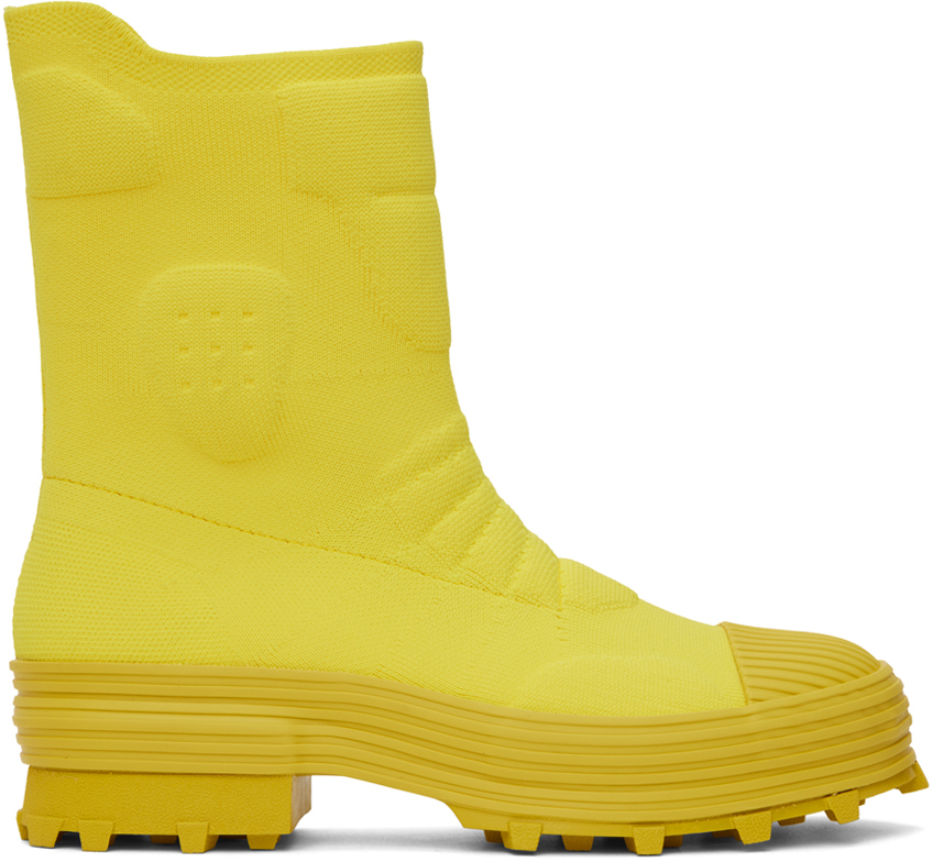 CamperLab: Yellow Traktori Boots | SSENSE