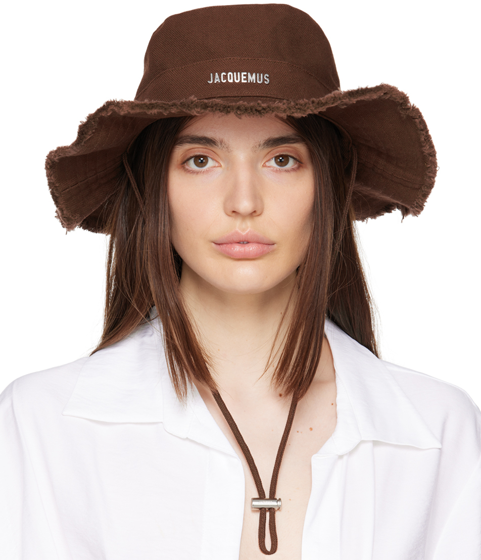 Jacquemus: Brown 'Le Bob Artichaut' Beach Hat | SSENSE Canada