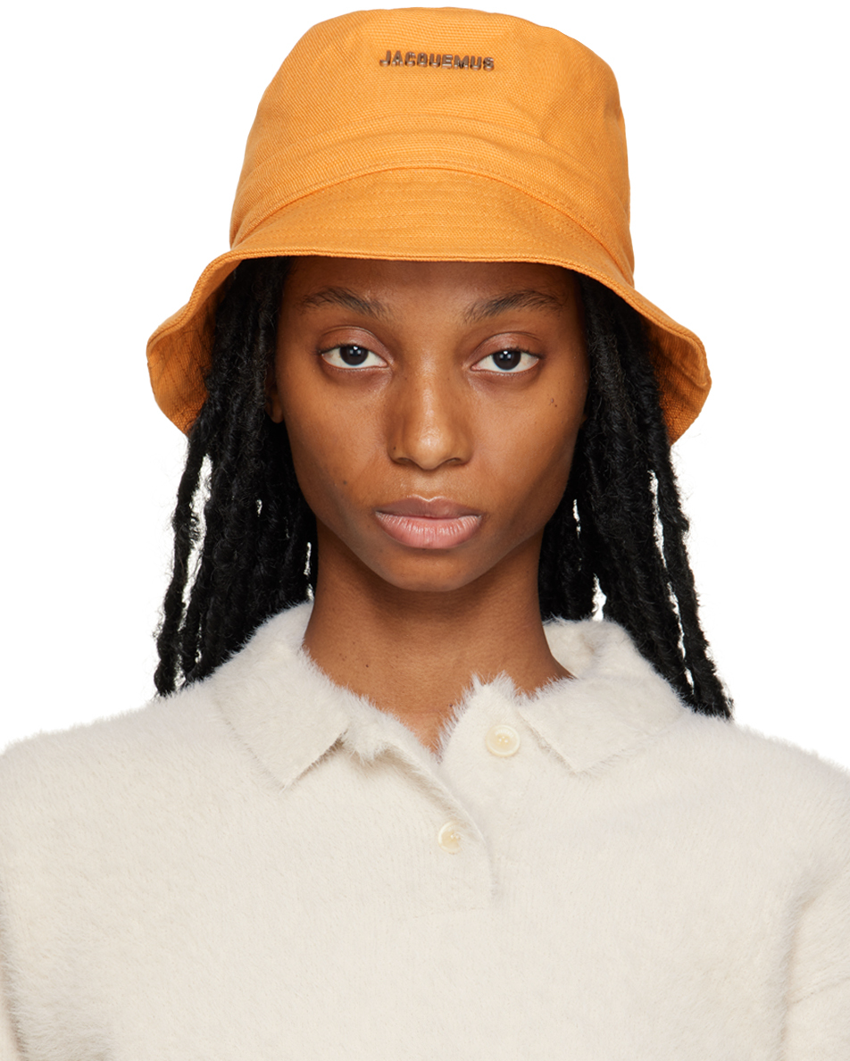 Jacquemus Le Bob Gadjo Bucket Hat In Yellow | ModeSens