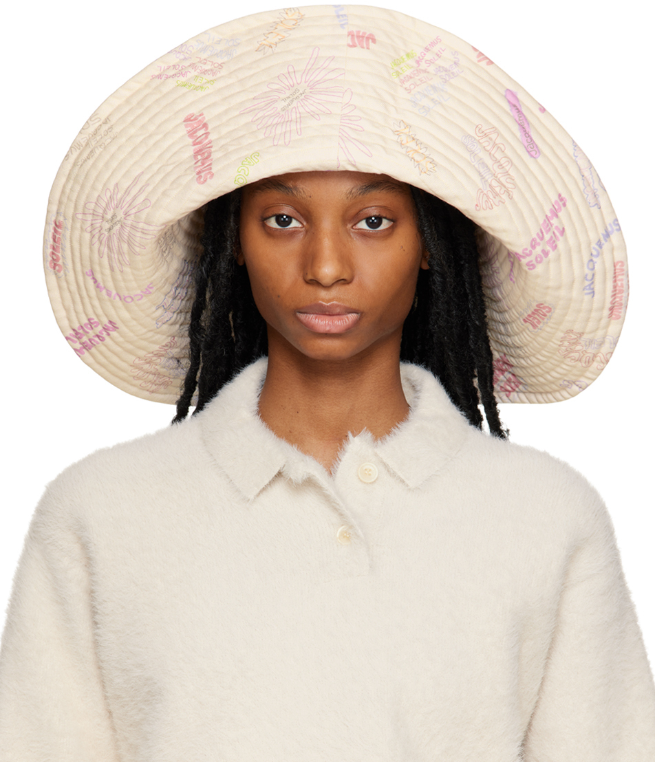 Jacquemus Beige 'Le Chapeau Lagrima' Bucket Hat