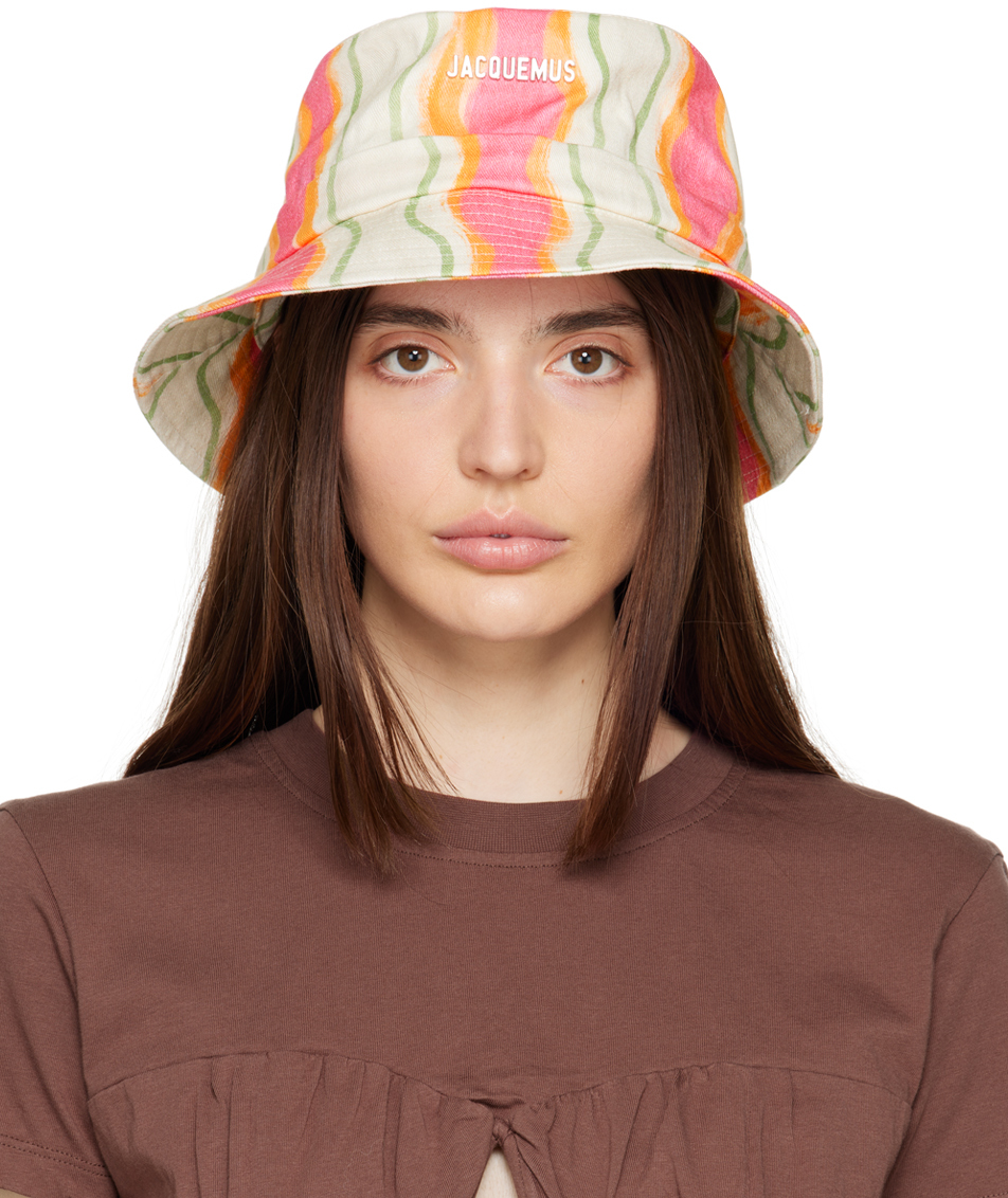 Jacquemus: Multicolor Le Raphia 'Le Bob Gadjo' Beach Hat | SSENSE Canada