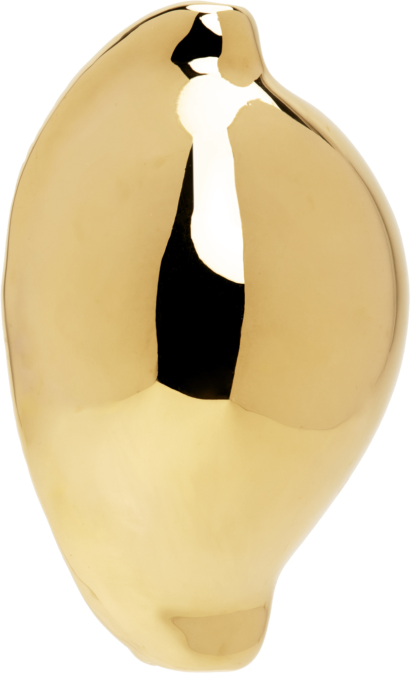 Jacquemus Gold 'la Boucle Concha' Earring In 285 Yellow Gold
