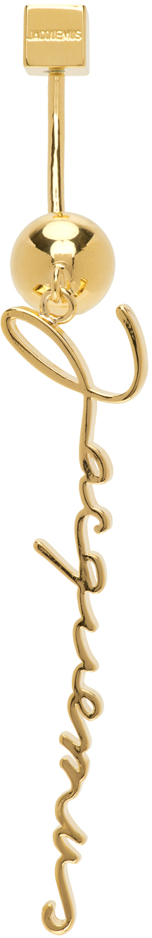 Jacquemus Gold 'Le Piercing Singature' Single Earring