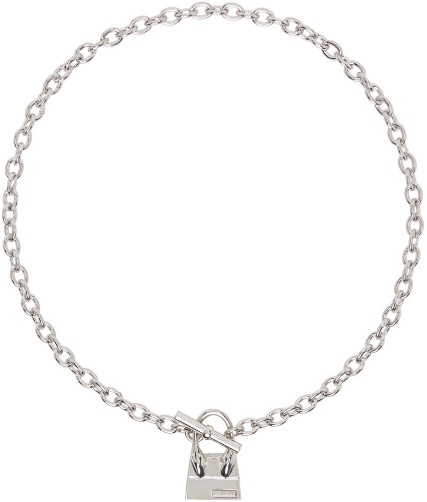 Jacquemus Le Collier Chiquito Barre Necklace In Silver | ModeSens