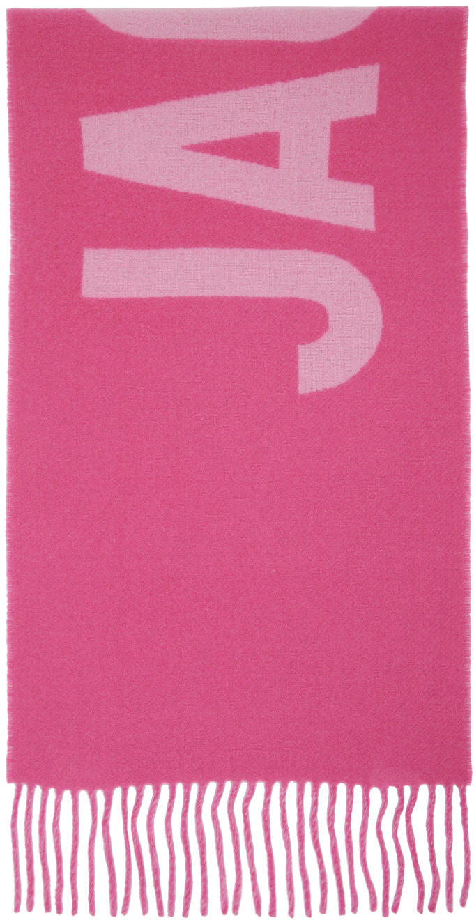 Jacquemus: Pink Le Papier 'L'Écharpe Jacquemus' Scarf | SSENSE UK