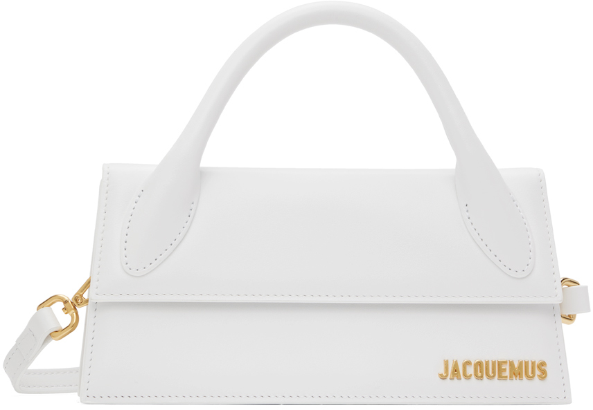 Jacquemus: White 'Le Chiquito Long' Bag | SSENSE UK