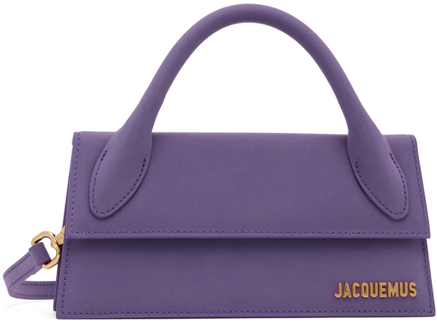 Jacquemus: Purple 'Le Chiquito Long' Bag | SSENSE