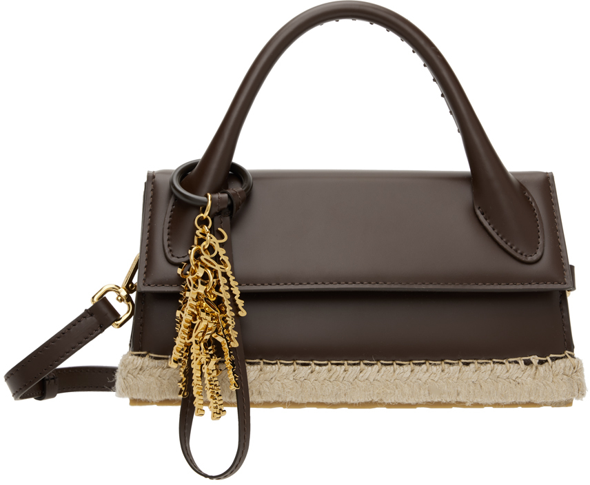 JACQUEMUS Brown Le Raphia 'Le Chiquito Long Cordao' Bag – Popshop Usa