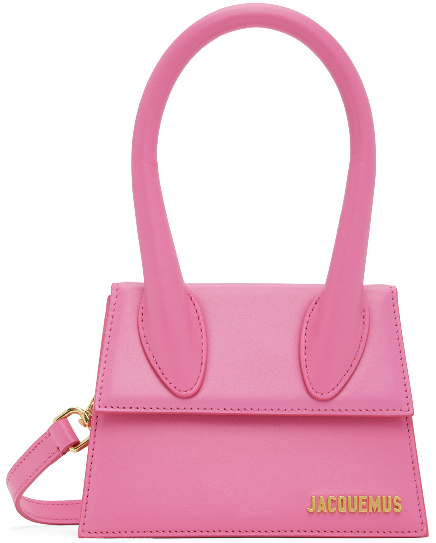 Shop Jacquemus Pink Le Papier 'le Chiquito Moyen' Bag In 430 Pink