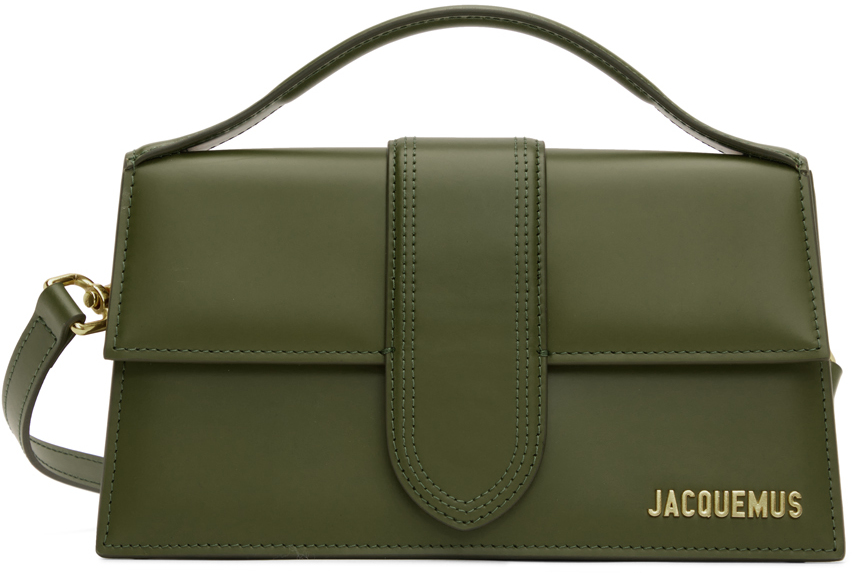 Jacquemus: Khaki 'Le Grand Bambino' Bag | SSENSE