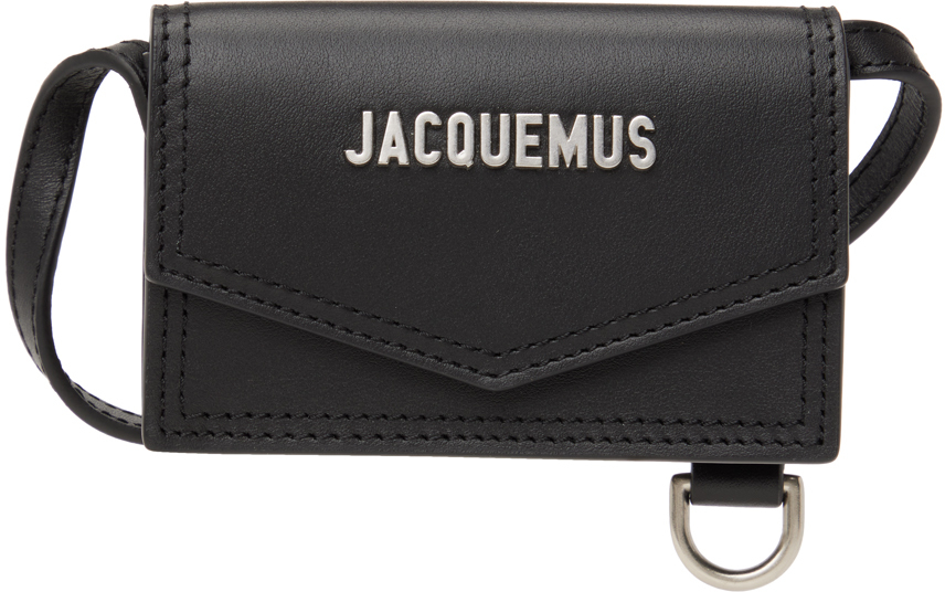 Le Porte Azur Leather Crossbody Bag in Black - Jacquemus