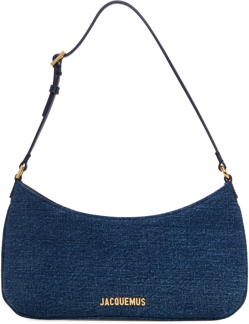 Jacquemus Le Bisou Denim Shoulder Bag In 330 Blue