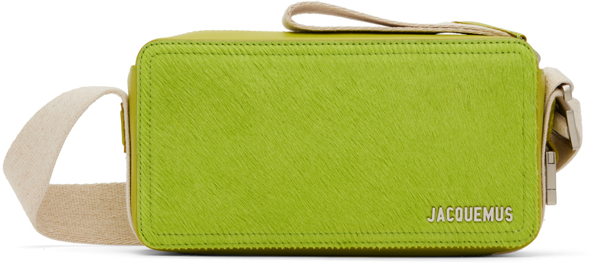 Jacquemus Le Porte Leather Mini Cross-body Bag In Green