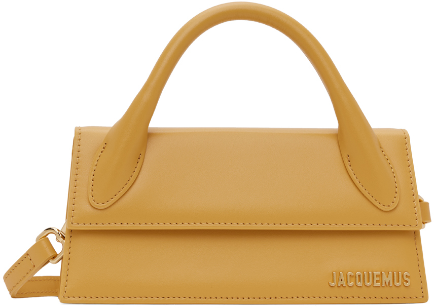 Jacquemus: Yellow 'Le Chiquito Long' Bag | SSENSE UK