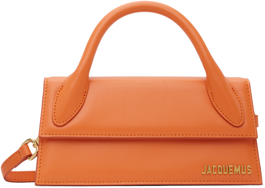 Jacquemus Le Chiquito Long Tote Bag In Orange