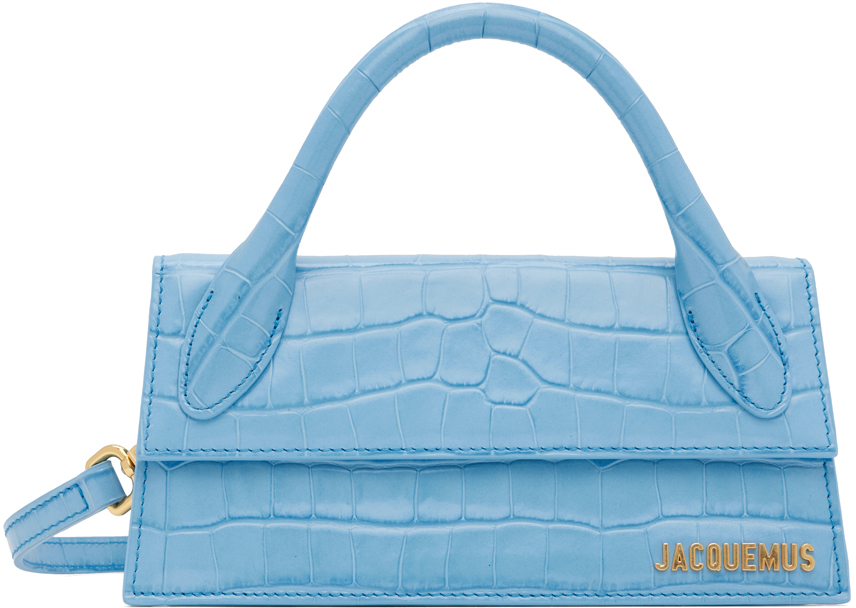 JACQUEMUS Le Chiquito Long Bag in Light Blue