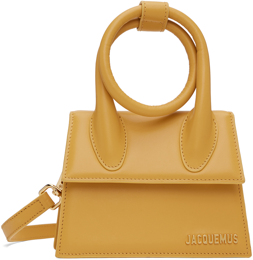 Jacquemus: Yellow 'Le Chiquito Nœud' Bag | SSENSE