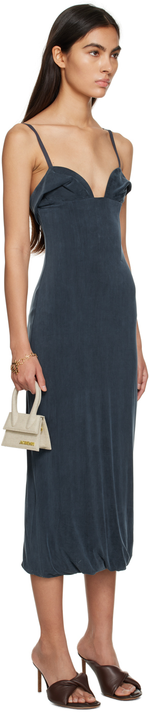 Jacquemus La Robe Praia In 380 Navy