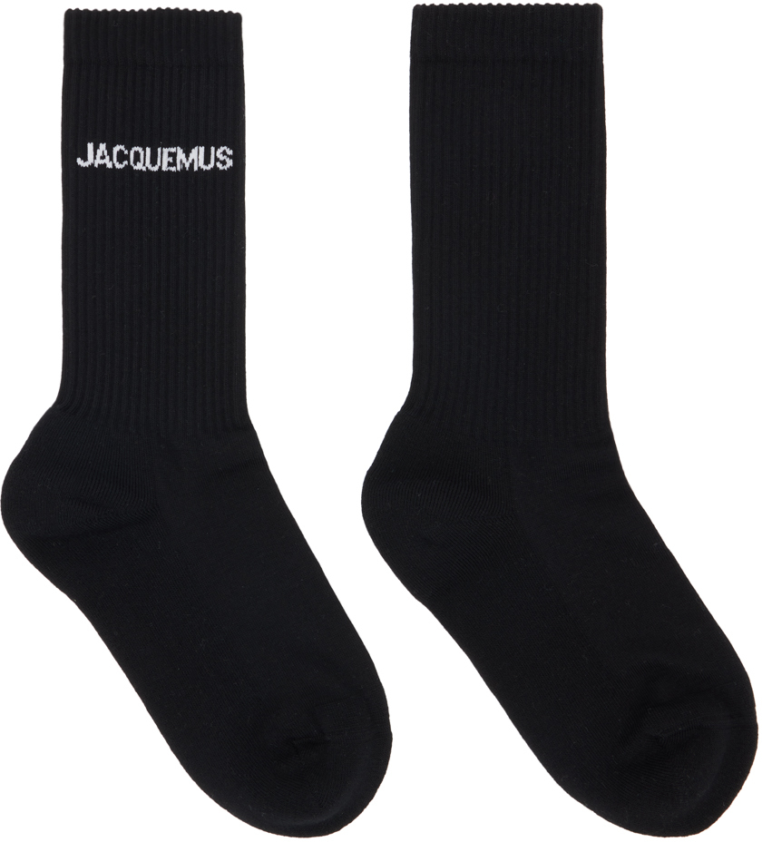 Jacquemus: Black 'Les Chaussettes Jacquemus' Socks | SSENSE Canada