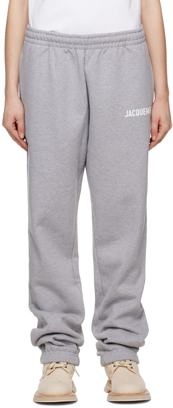 Shop Jacquemus Gray 'le Jogging ' Lounge Pants In 950 Grey