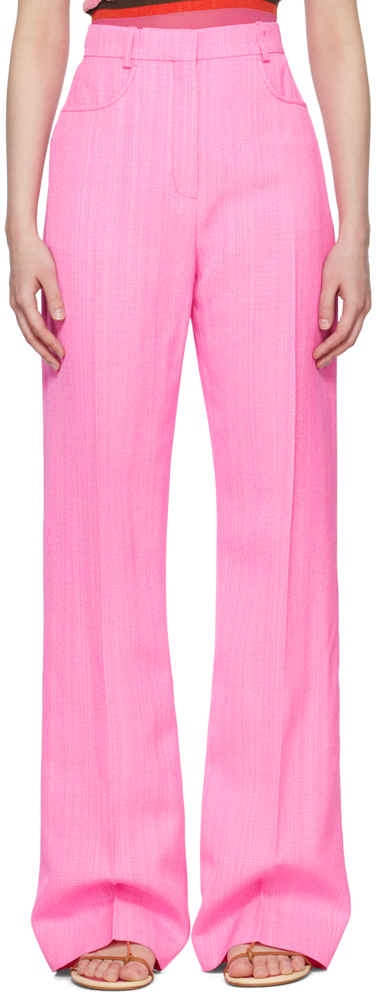 Jacquemus Le Pantalon Sauge Pink Tailored Trousers