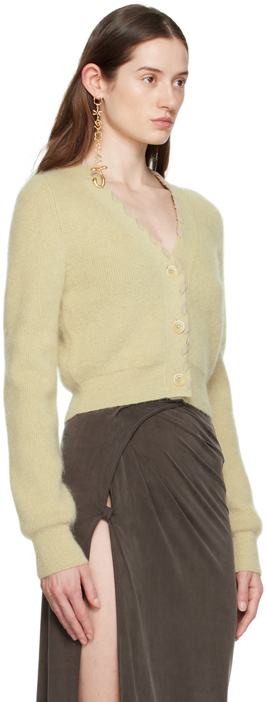 Shop Jacquemus Green 'le Cardigan Lazo' Cardigan In 510 Light Green