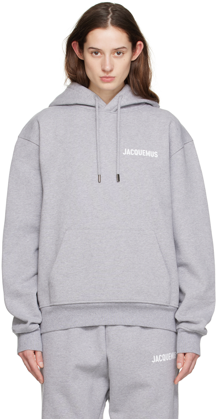 Jacquemus: Gray 'Le Sweatshirt Jacquemus' Hoodie | SSENSE