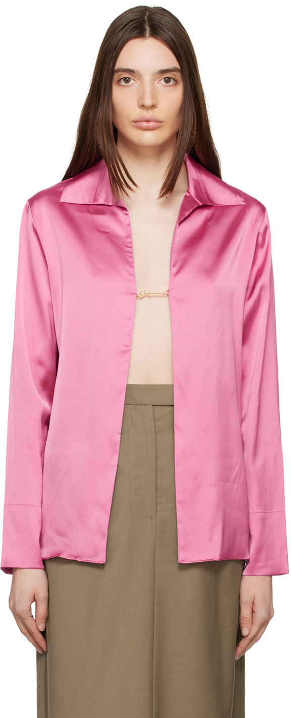Jacquemus Pink Le Papier 'La Chemise Notte' Shirt