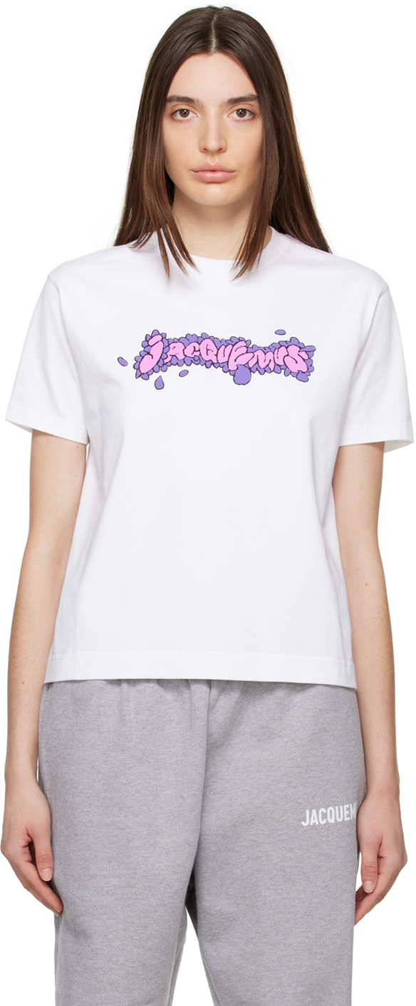 White 'Le T-Shirt Desenho' T-Shirt by JACQUEMUS on Sale