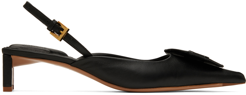 Jacquemus 45mm Les Chaussures Duelo Leather Mules In Black