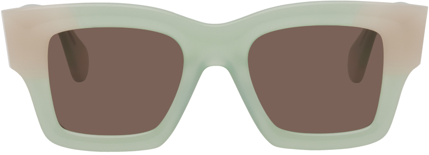 Jacquemus Green Le Splash 'les Lunettes Baci' Sunglasses In 510 Light Green