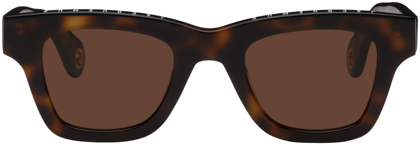 Jacquemus: Tortoiseshell Le Splash 'Les Lunettes Nocio' Sunglasses | SSENSE