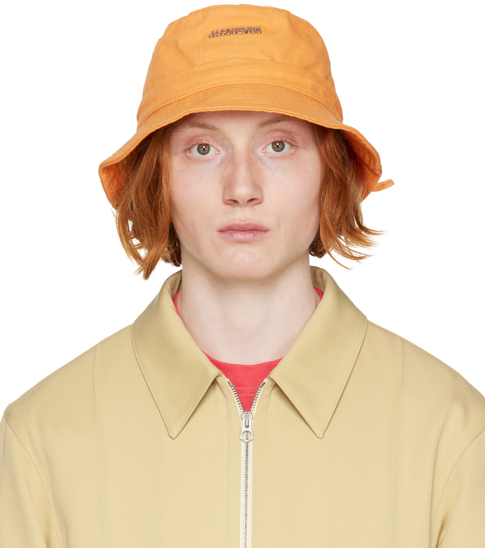 Yellow 'Le Bob Gadjo' Bucket Hat by JACQUEMUS on Sale