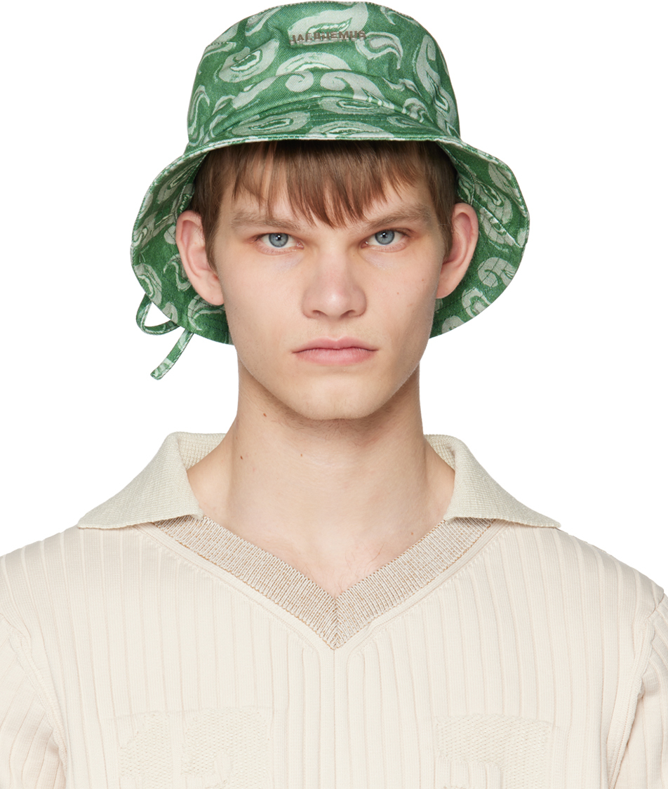 Jacquemus Le Bob Gadjo Bucket Hat In Green | ModeSens