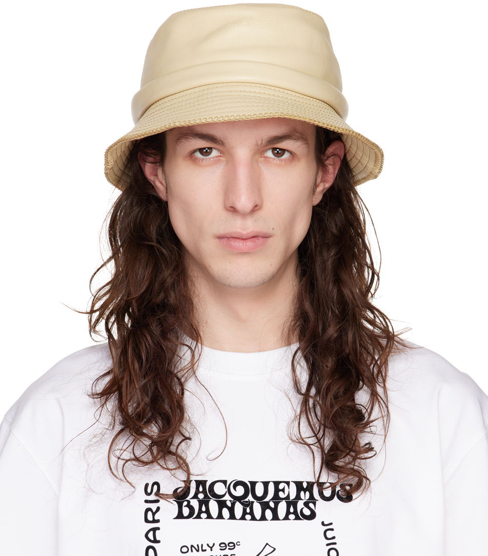 Jacquemus Beige 'le Bob Mentalo' Bucket Hat In 150 Beige | ModeSens