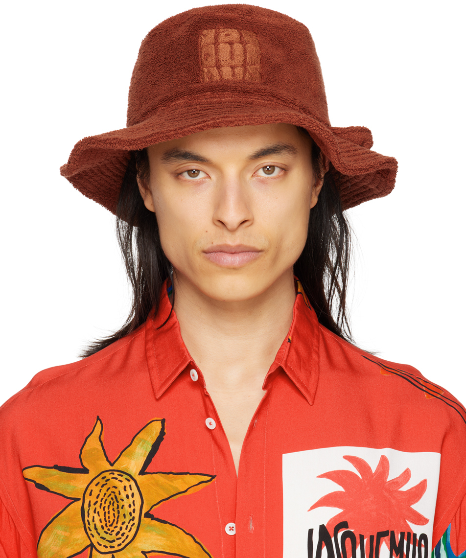 Jacquemus Orange Le Raphia 'le Bob Banho' Hat In Brown | ModeSens