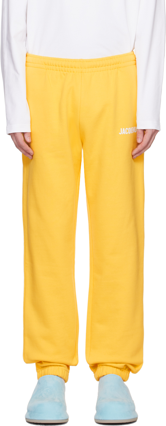 JACQUEMUS: Yellow 'Le Jogging Jacquemus' Sweatpants
