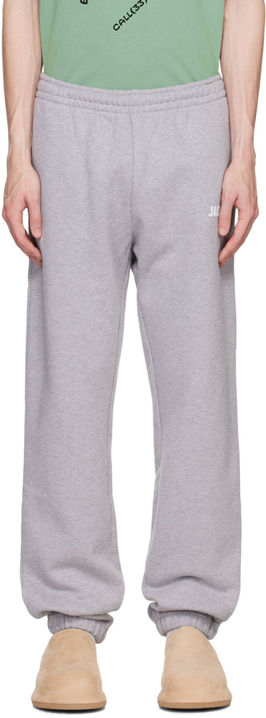 Shop Jacquemus Grey 'le Jogging ' Sweatpants In 950 Grey