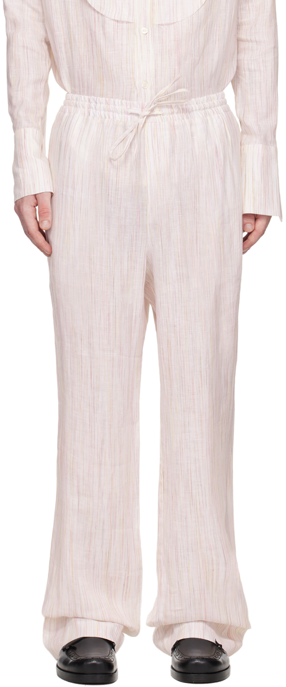 White Stripe Trousers