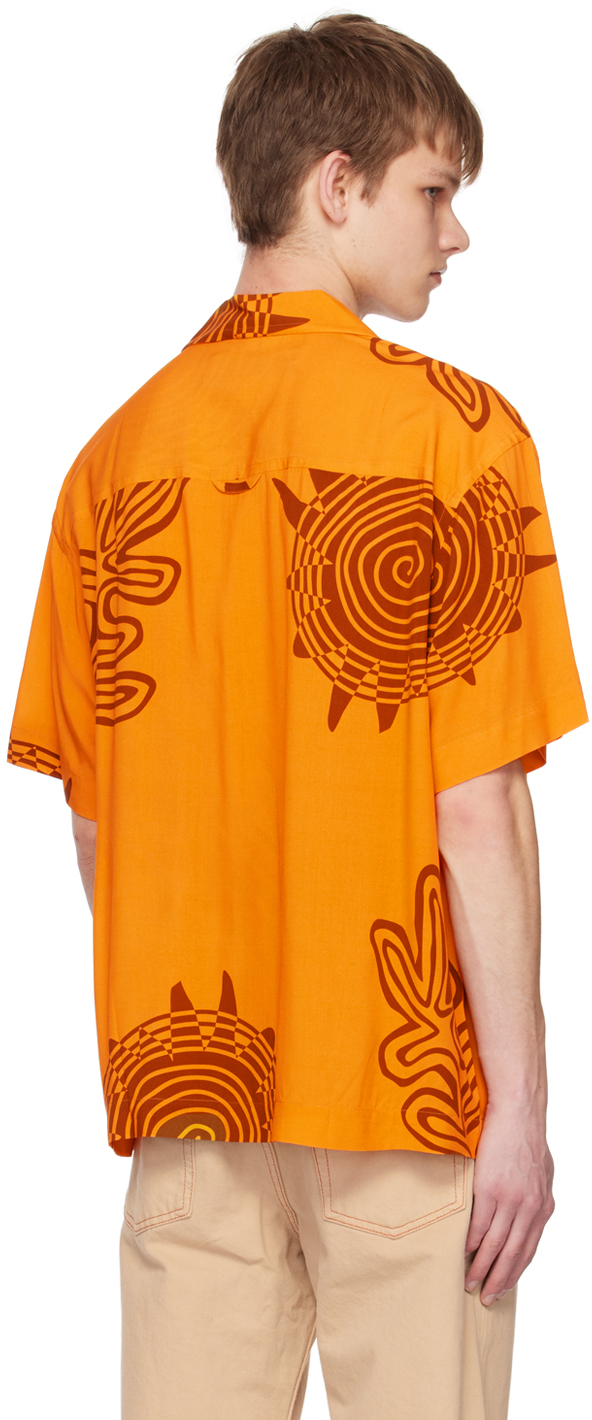 JACQUEMUS Shirts  Mens Painted Flower bowling shirt