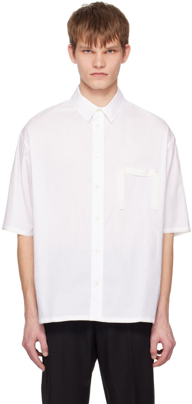 Jacquemus White Le Raphia 'La Chemise Cabri' Shirt