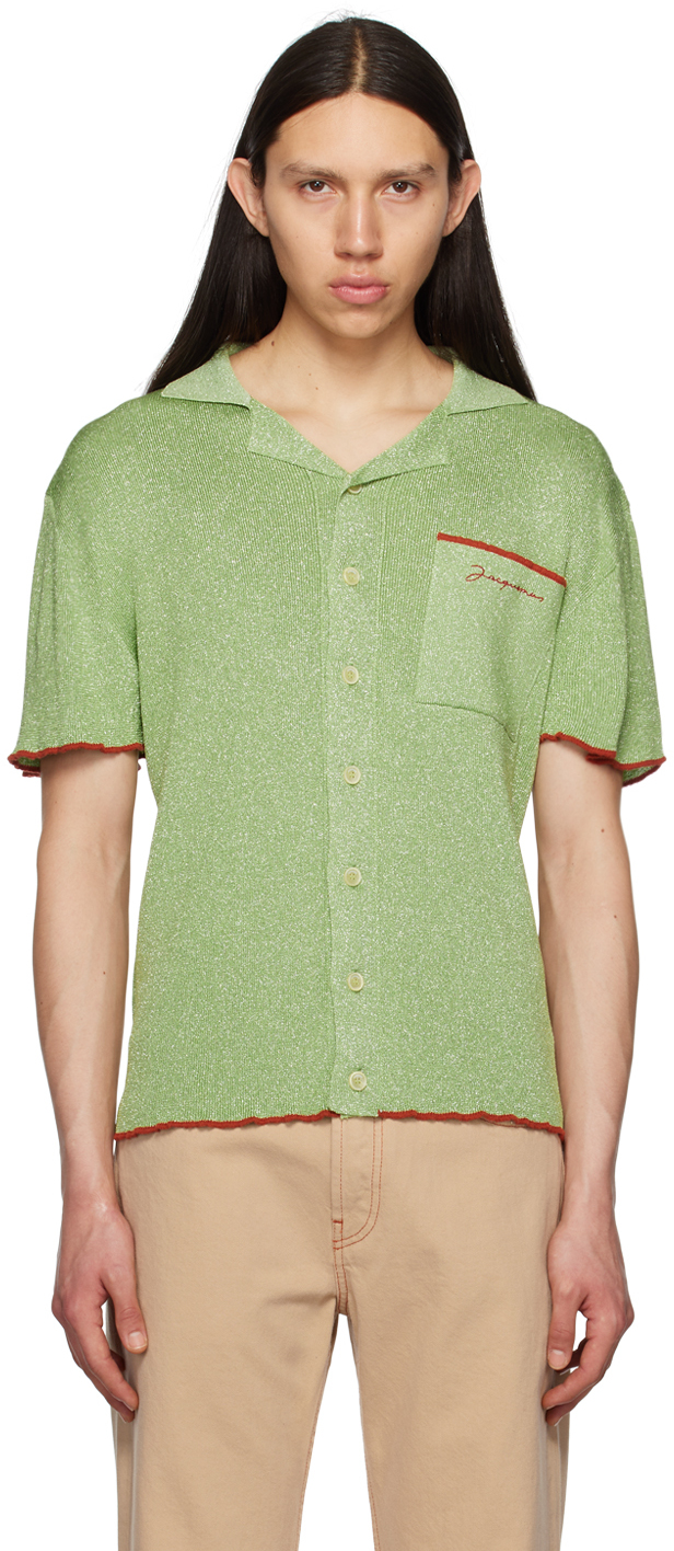Green Le Raphia 'La Maille Prata' Shirt