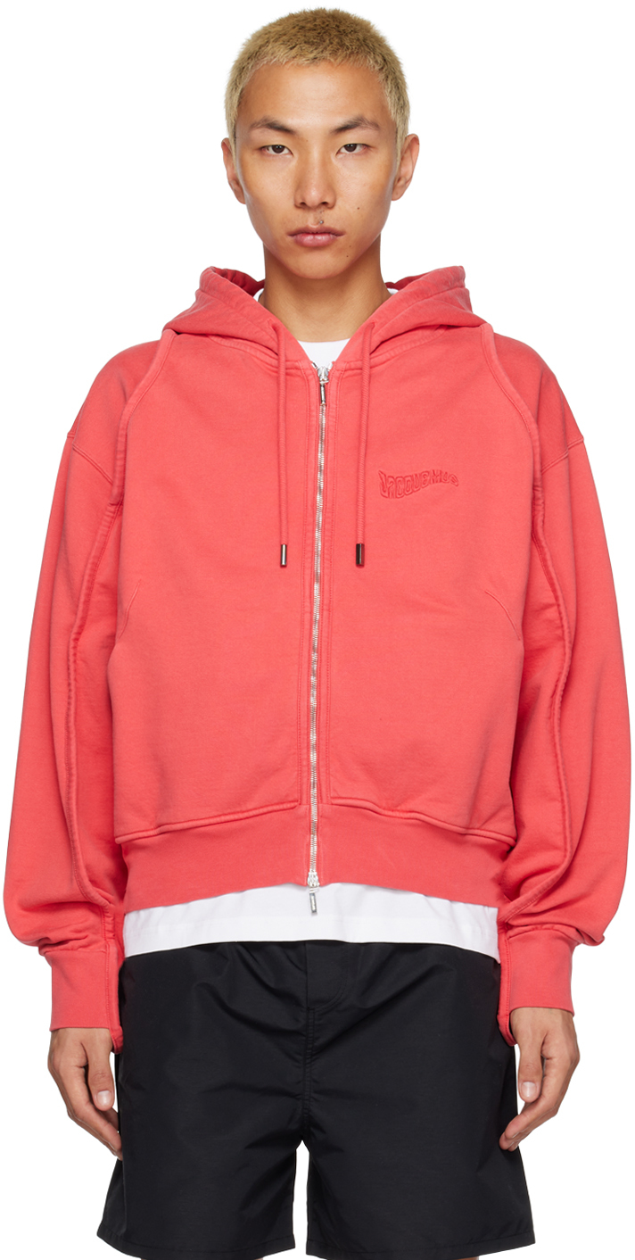 Red 'Le Sweatshirt Camargue' Hoodie by JACQUEMUS on Sale