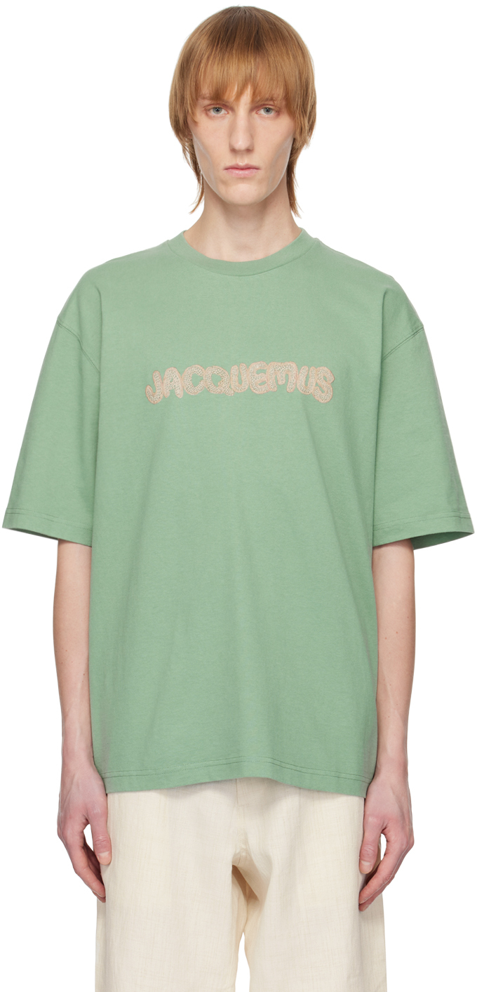 Jacquemus Raphia T-shirt In Green