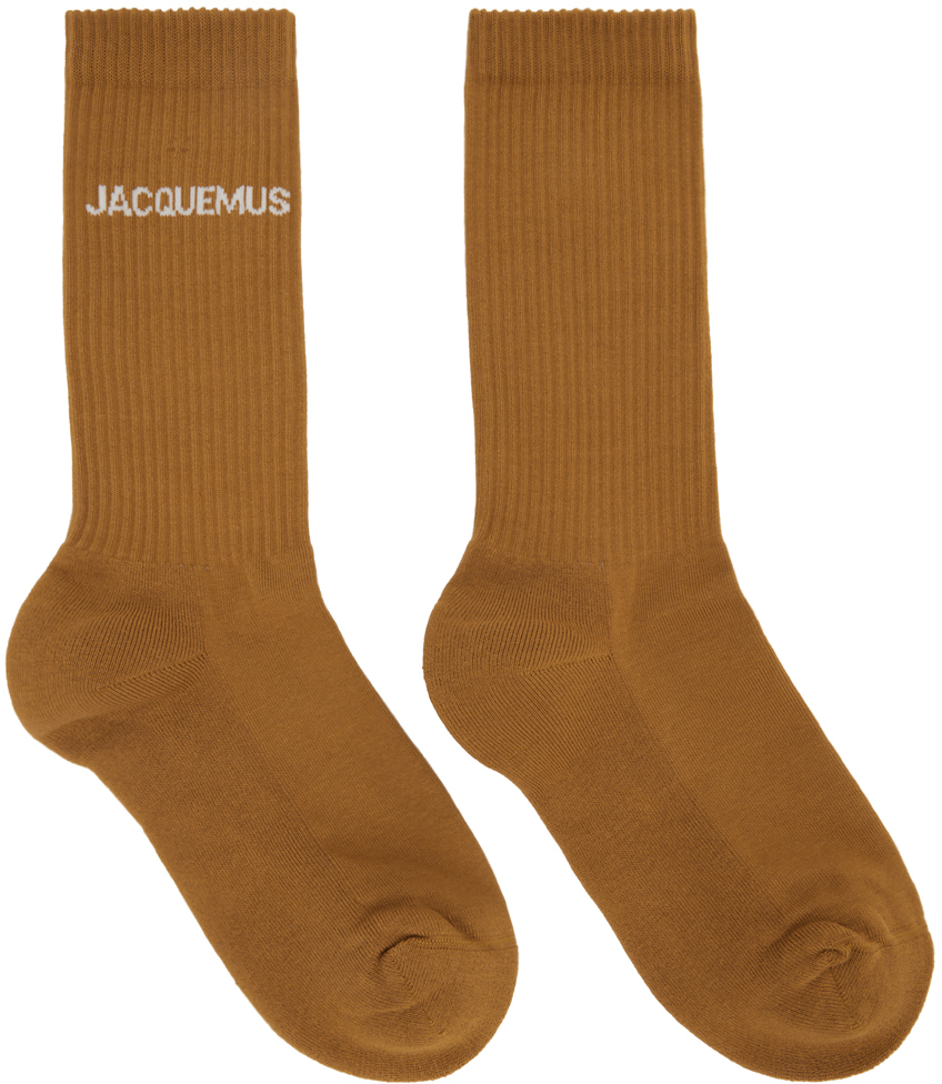 JACQUEMUS Brown Le Papier 'Les Chaussettes Jacquemus' Socks